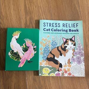 #0989+ Stress Relief Cat Coloring Book with Calming Designs